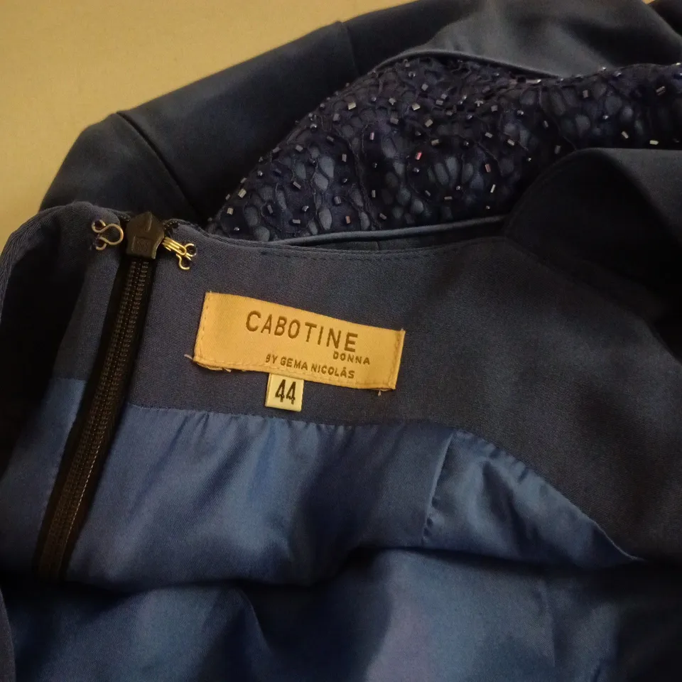 CABOTINE DONNA BY GEMMA NICOLAS SIZE 44 BLUE DRESS