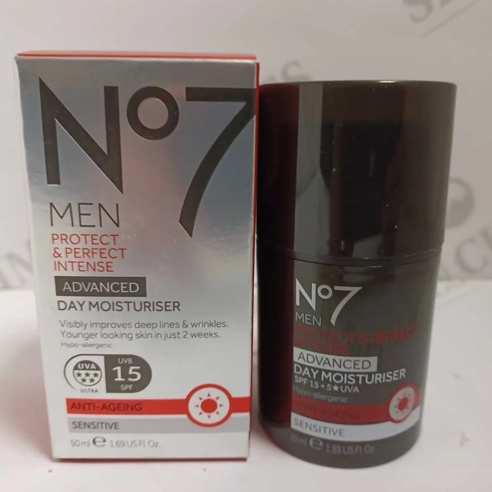NO.7 MEN PROTECT AND PERFECT INTENSE ADVANCED DAY MOISTURISER - 50ML