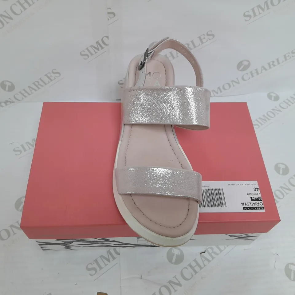 MODA IN PELLE ORAILIYA NUDE LEATHER SANDLE SIZE 40