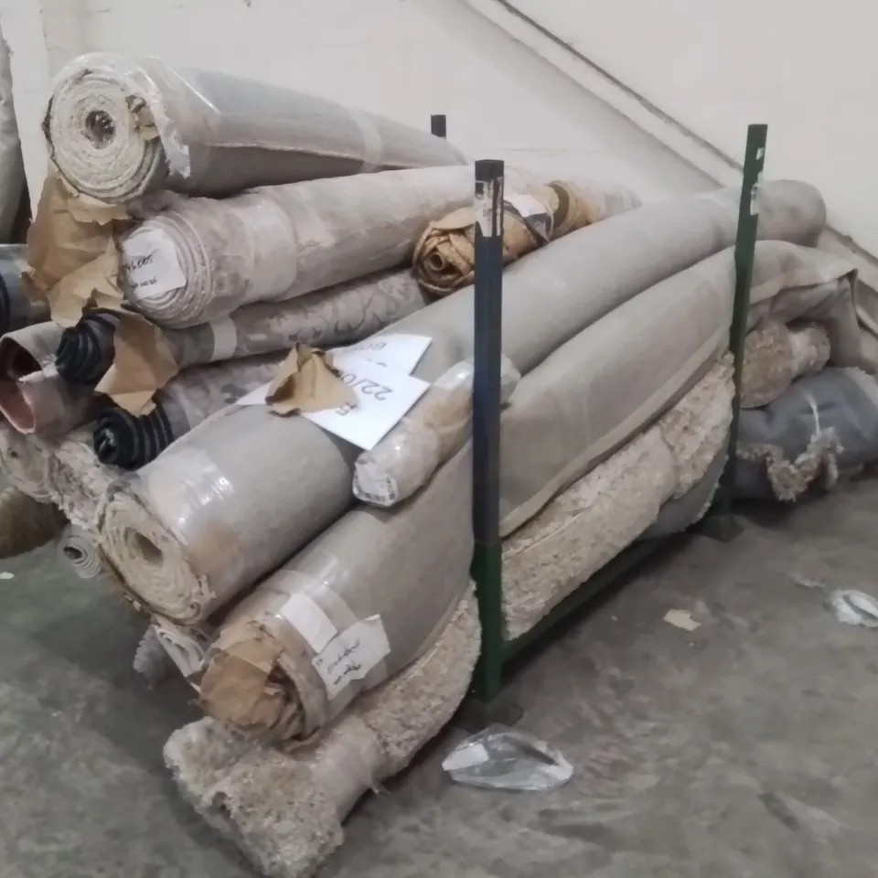 STILLAGE OF APPROXIMATELY 20 XL QUALITY DESIGNER RUGS