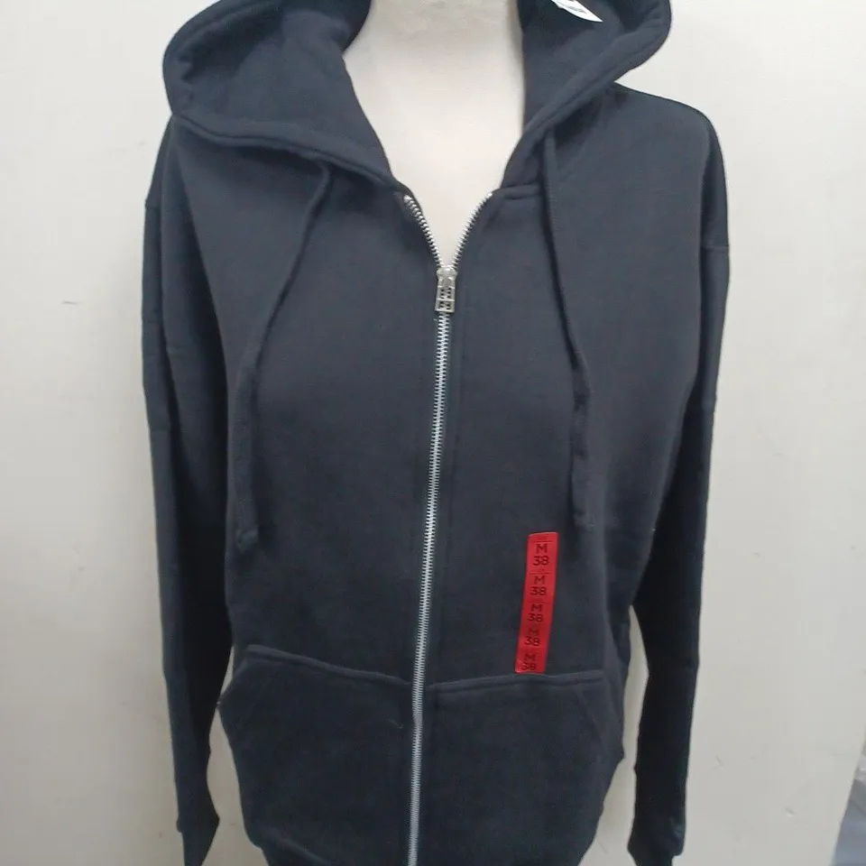 PULL & BEAR RELAXED FIT ZIP THROUGH HOODIE - UK M
