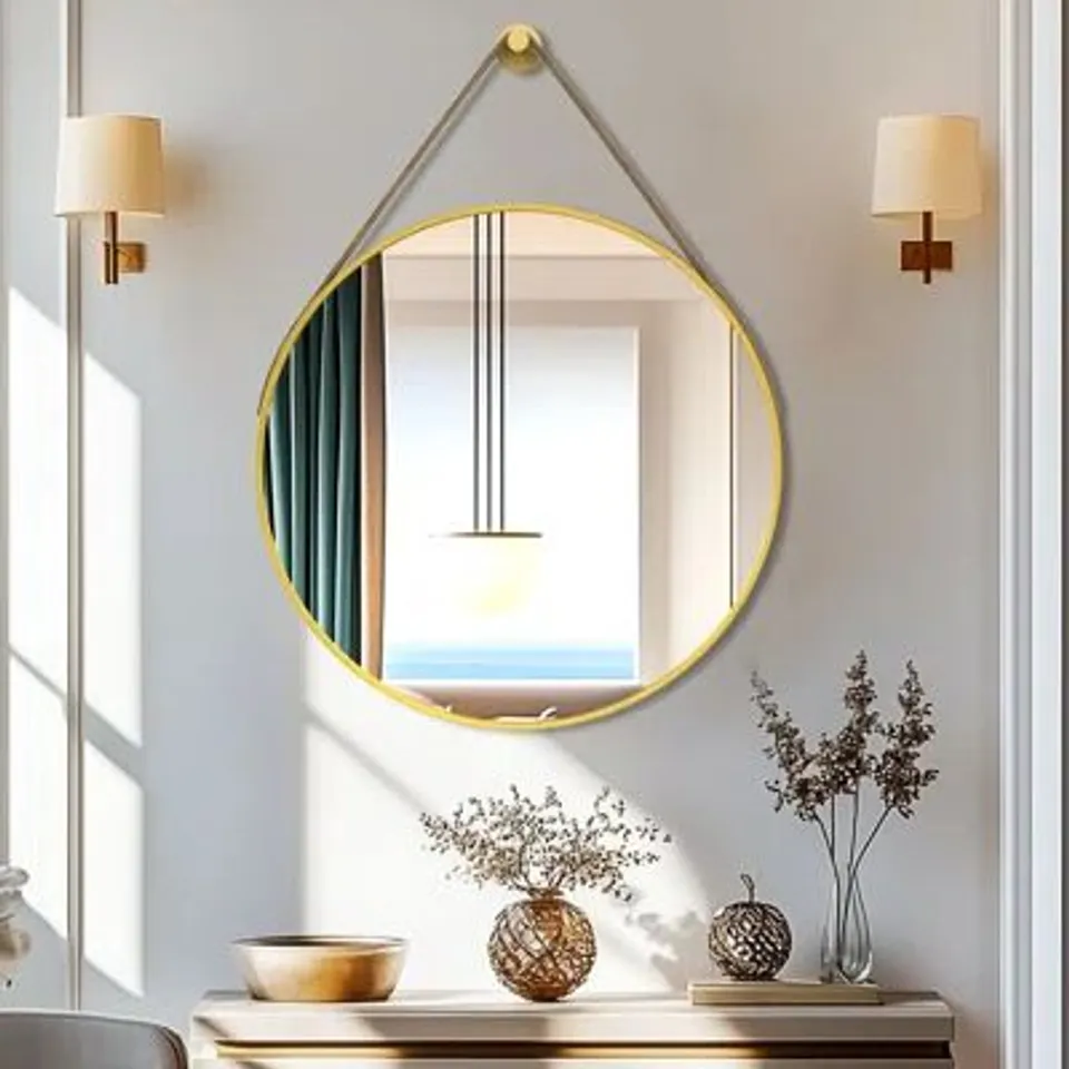 BOXED WALL MIRROR ALUMINIUM ROUND MIRROR 