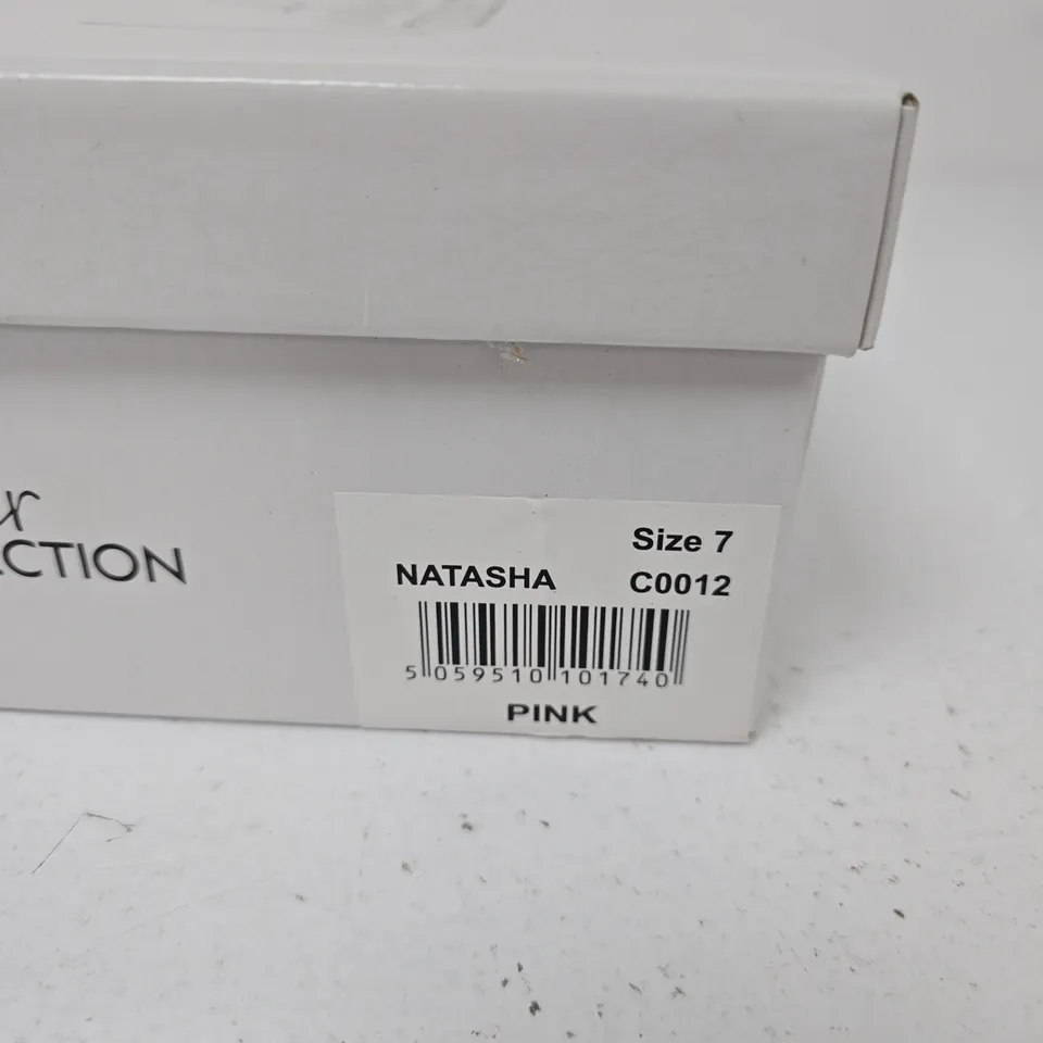 NATASHA LEATHER COLLECTION PINK SANDALS – UK 7