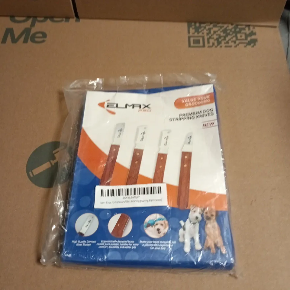 APPROXIMATELY 6 ASSORTED ITEMS INCLUDING STEAK KNIFE SET AND DOG GROOMING KNIVES