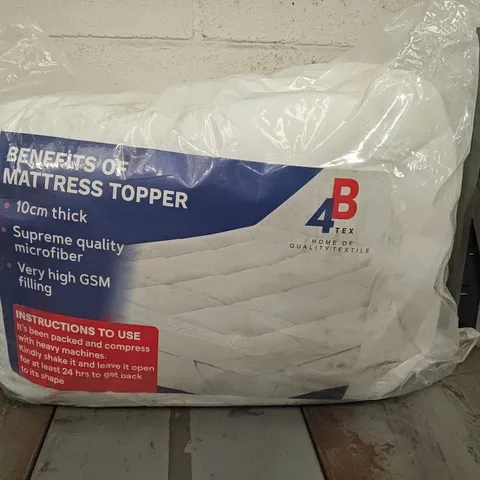 4B-TEX 10CM MATTRESS TOPPER