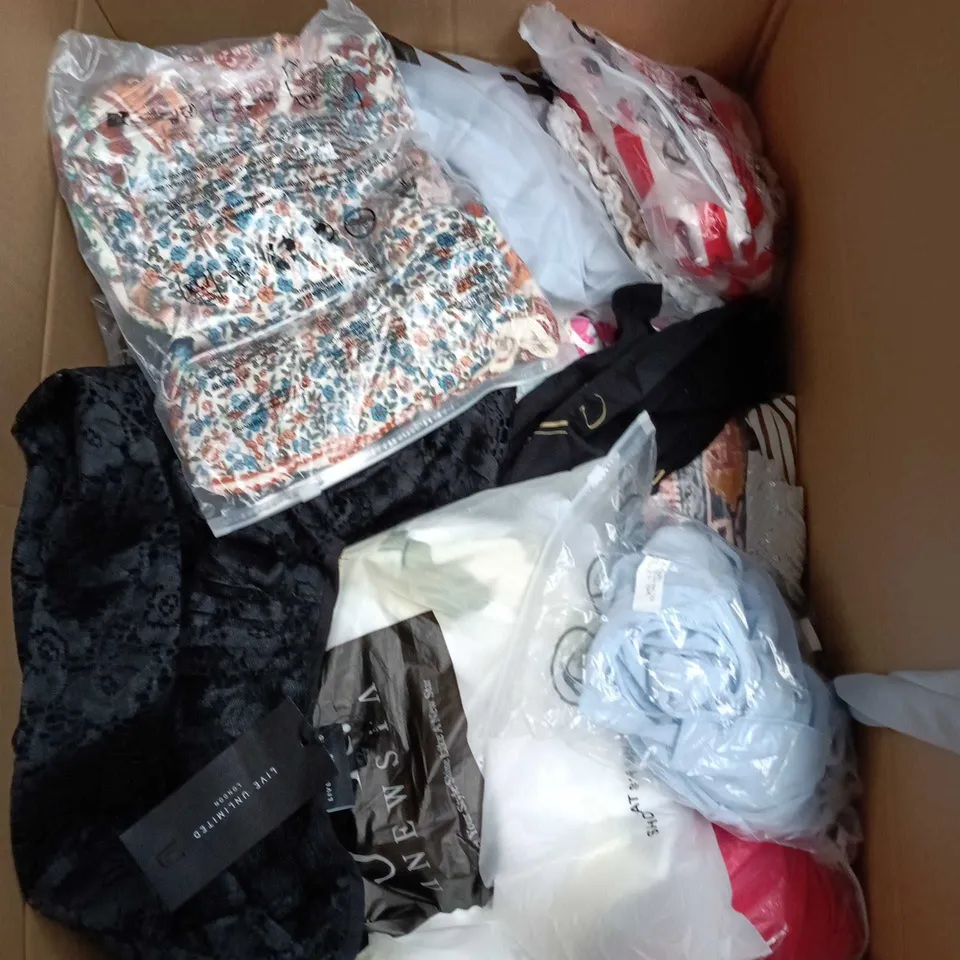 APPROXIMATELY 25 ASSORTED CLOTHING AND FASHION PRODUCTS IN VARIOUS STYLES AND SIZES - COLLECTION ONLY