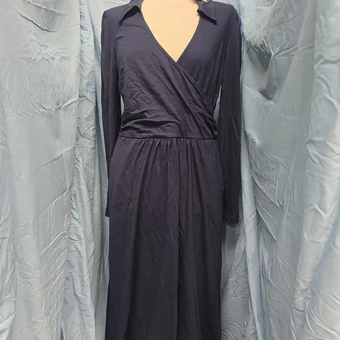 BODEN NAVY WOMEN'S WRAP DRESS SIZE UK 14R