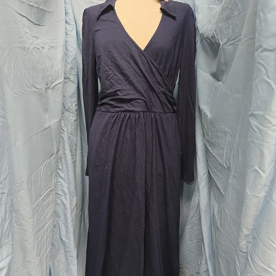 BODEN NAVY WOMEN'S WRAP DRESS SIZE UK 14R