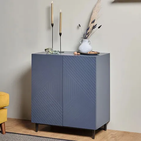 BOXED ADDAE 75 CM WIDE SIDEBOARD - MIDNIGHT BLUE (1 BOX)
