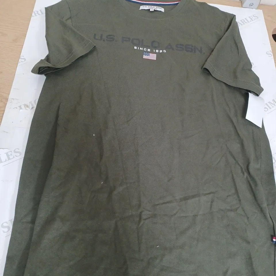 U.S. POLO ASSN GREEN TEE SIZE M 