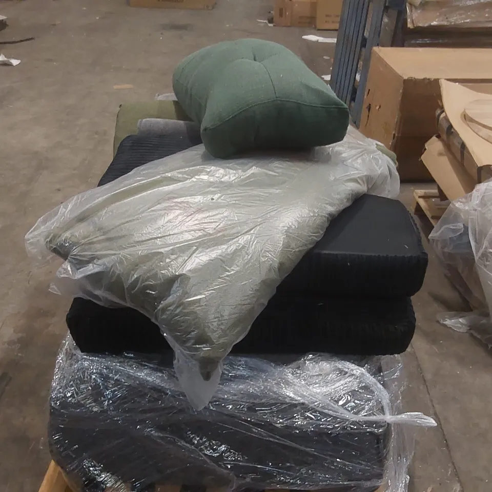 PALLET CONTAINING A LARGE QUANTITY OF ASSORTED SOFA PARTS ECT