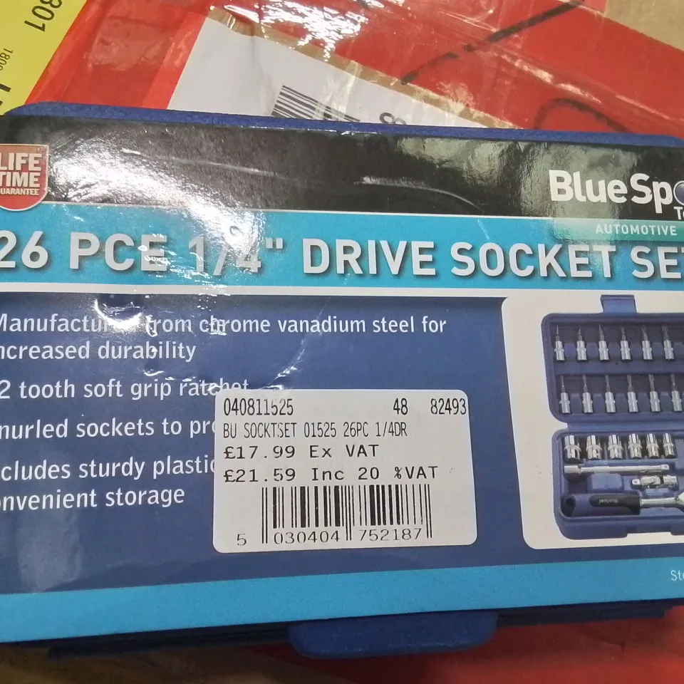 26 PIECE 1/4" DRIVE SOCKET SET