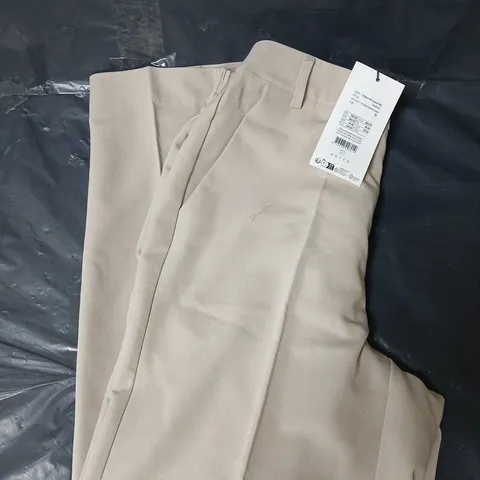 KAFFE SAKURA HIGH WAIST TROUSERS - BEIGE - SIZE 12