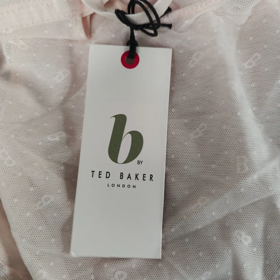 B BY TED BAKER LONDON - WHITE LACE MESH BODYSUIT - 36D