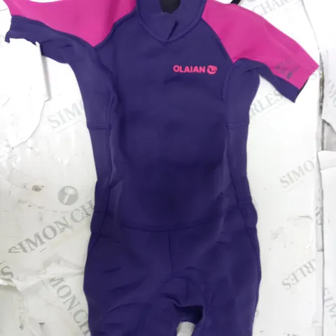 OLAIAN PURPLE & PINK GIRLS WETSUIT - 4 YRS