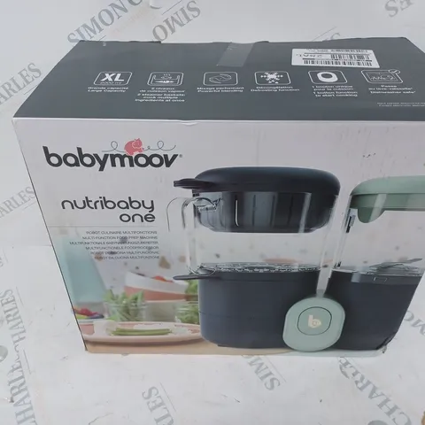 BOXED BABYMOOV NURTIBABY ONE MULTIFUNCTION FOOD PREP MACHINE BLACK