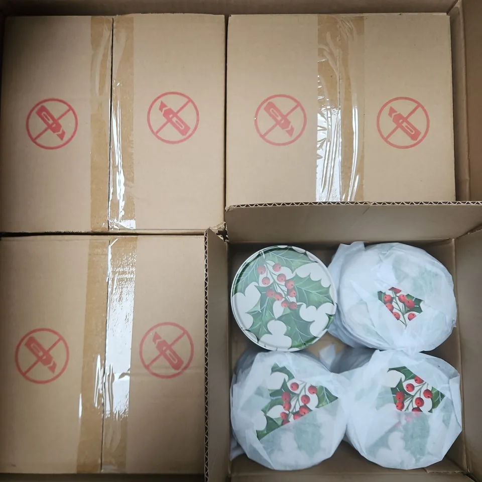APPROXIMATELY 45 GISELA GRAHAM HOLLY BARREL TINS