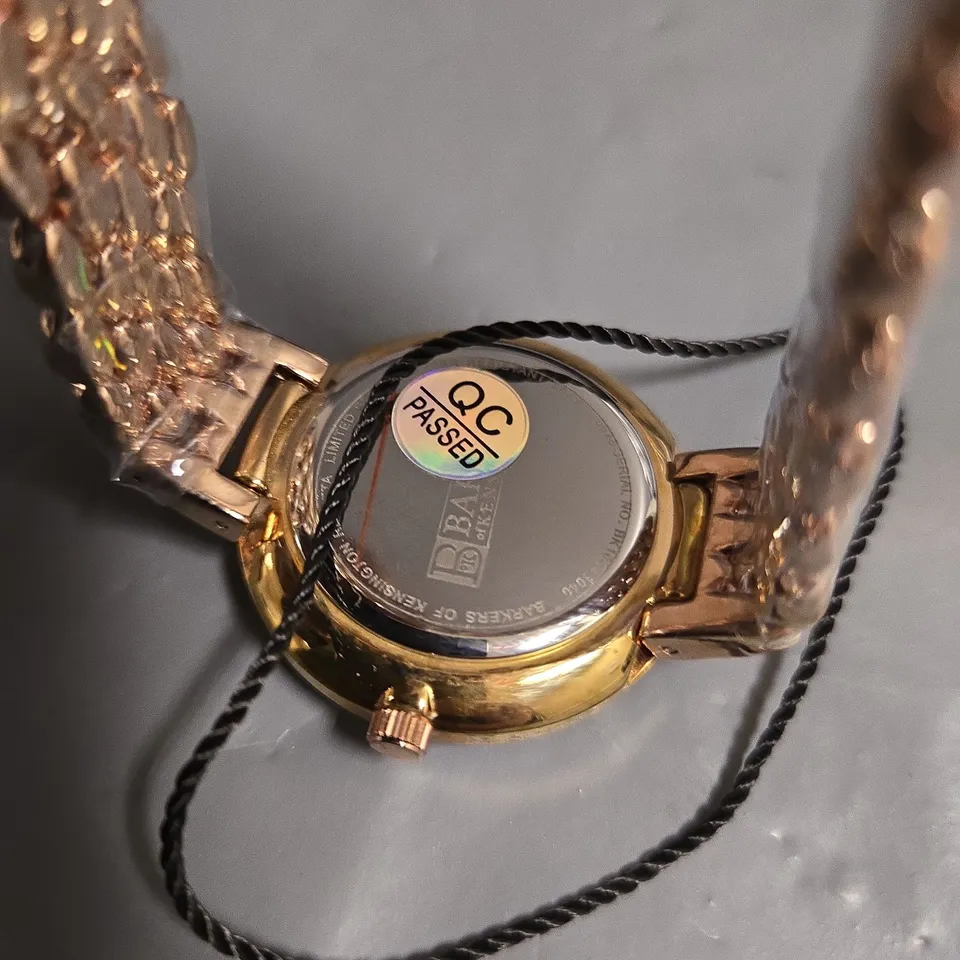 BOXED BARKERS OF KENSINGTON REGATTA ROSE WATCH