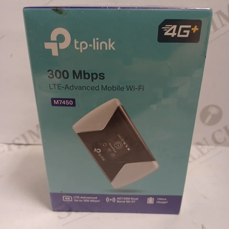 SEALED TP LINK 300 MBPS LTE ADVANCED MOBILE WIFI - M7450