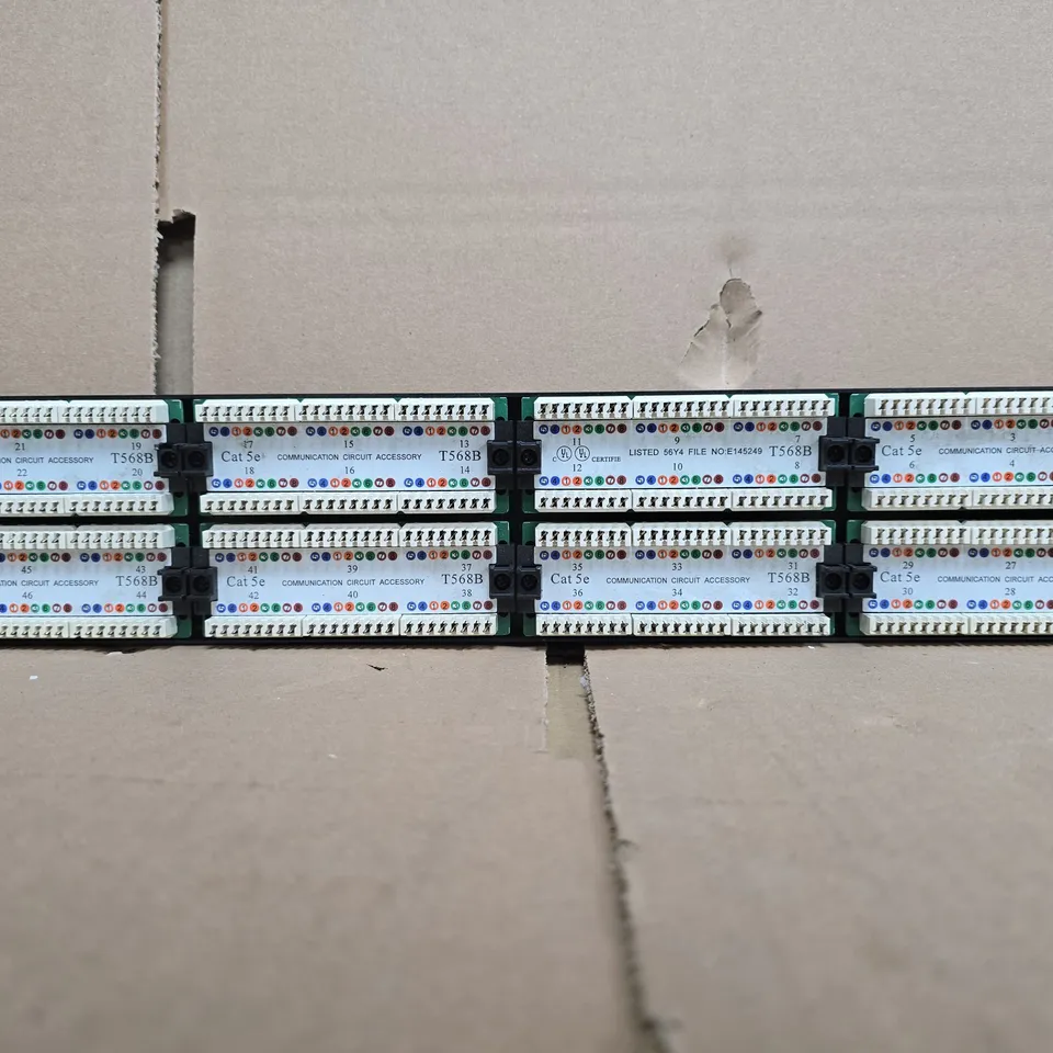 EXCEL 48-PORT CAT5E PATCH PANEL (T568B)