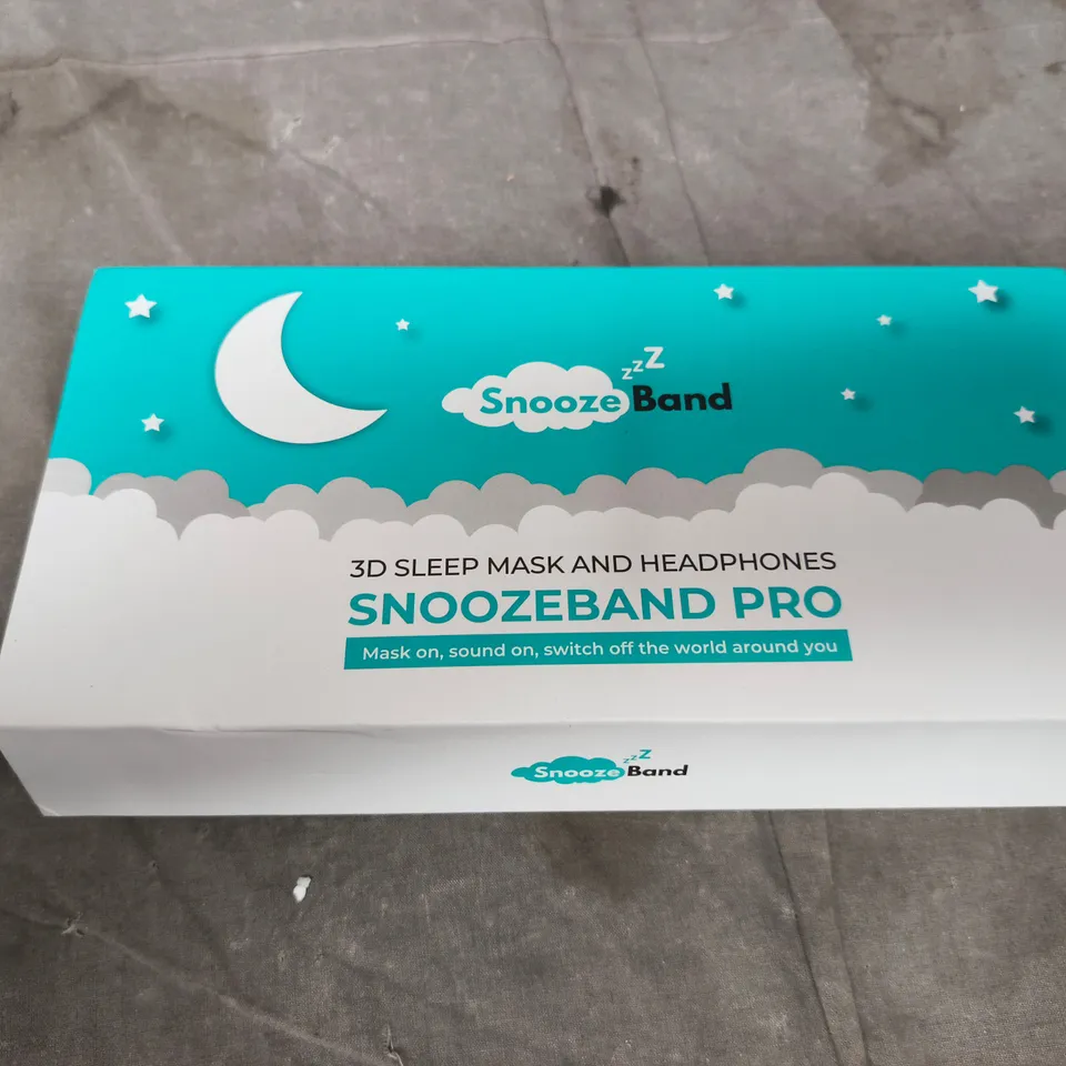 SNOOZEBAND PRO 3D SLEEP MASK AND HEADPHONES – BOXED