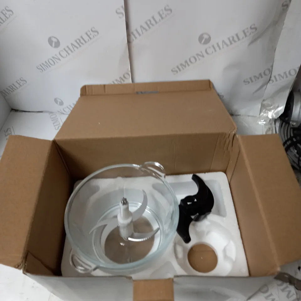 5x BOXED TORNADO BY BRAVA CUCINA PROFESSIONAL FOOD CHOPPER, SPARE BOWL AND BLADE 