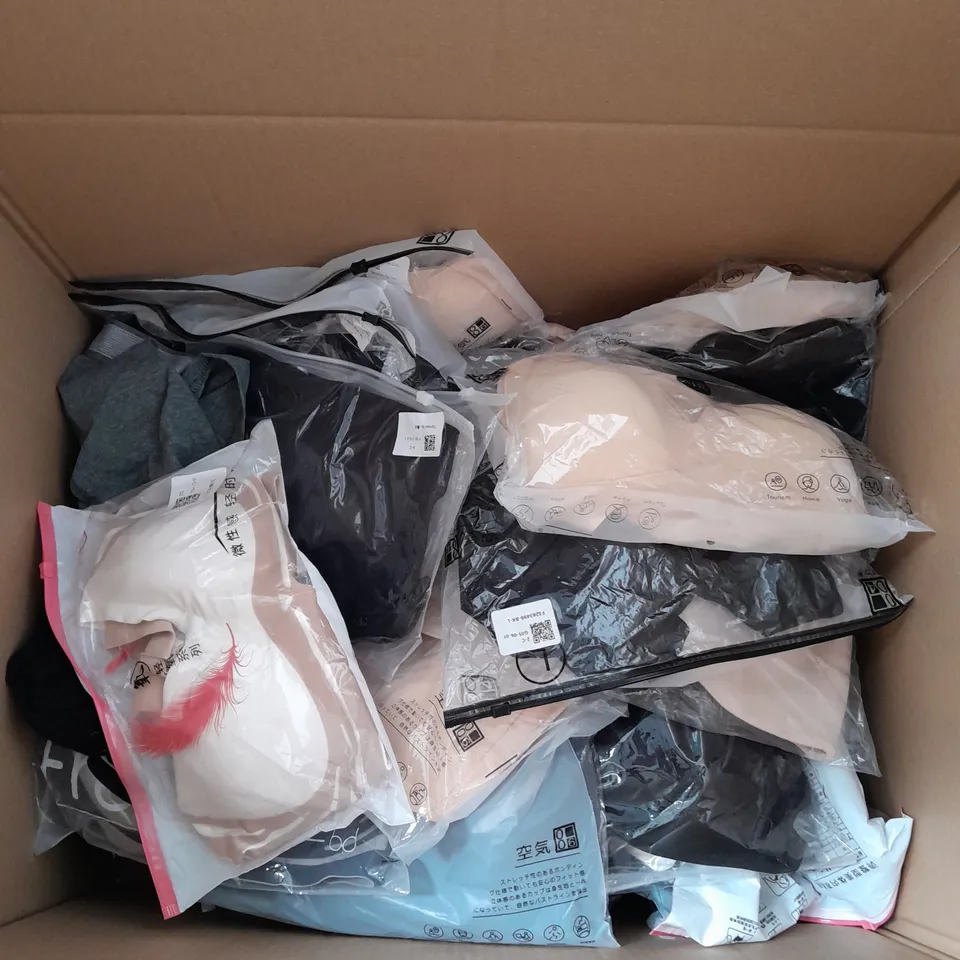 APPROXIMATELY 30 LINGERIE ITEMS TO INCLUDE BRAS, SOCKS AND SHAPEWEAR. ASSORTED COLOURS, SIZES AND STYLES