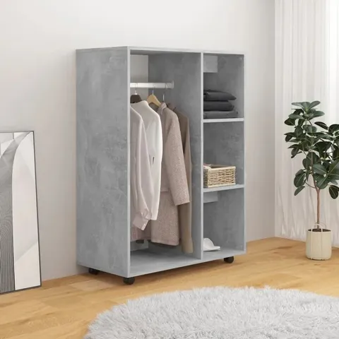 BOXED AYANDA WARDROBE - CONCRETE GREY (1 BOX)