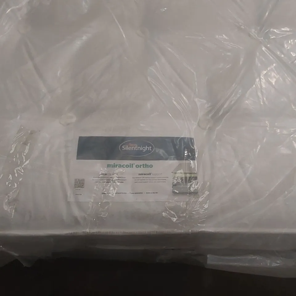 QUALITY BAGGED SILENTNIGHT MIRACOIL ORTHO 4'6 DOUBLE MATTRESS