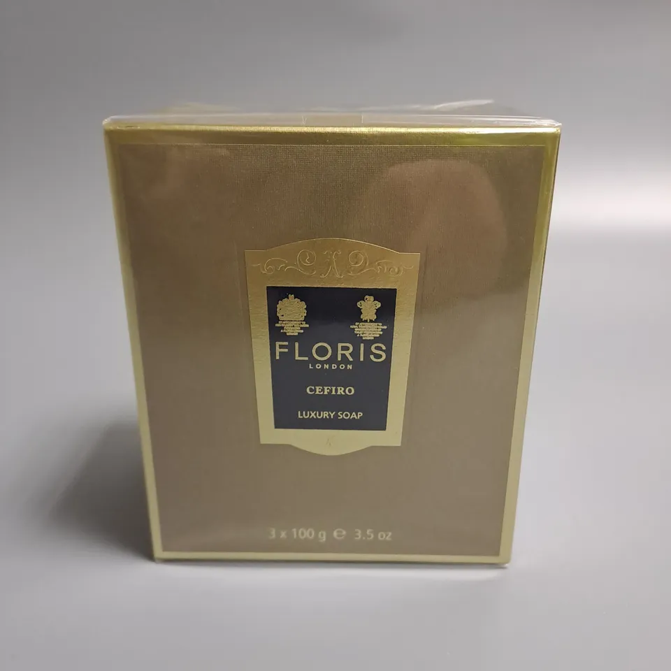 SEALED FLORIS CEFIRO 3X100G LUXURY SOAPS
