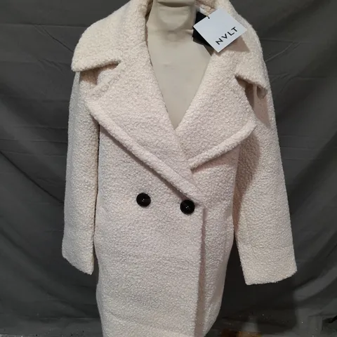 NVLT HEAVY BUTTON UP CREAM JACKET - LARGE