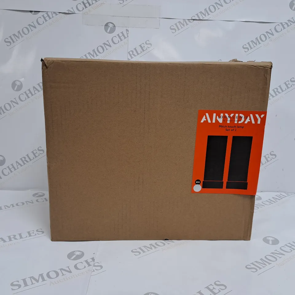BOXED JOHN LEWIS SET OF 2 MITCH TOUCH LAMP