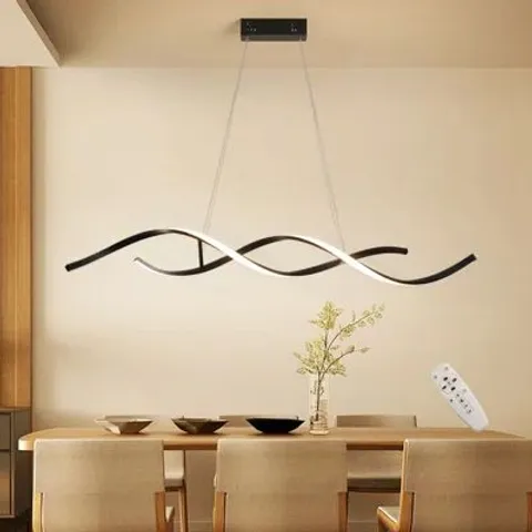 BOXED ANNCHEN 2-LIGHT BLACK LED DIMMABLE KITCHEN ISLAND PENDANT