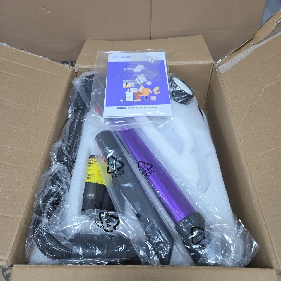 POWERFFY KNIGHT 11 CORDLESS VACUUM CLEANER BOXED