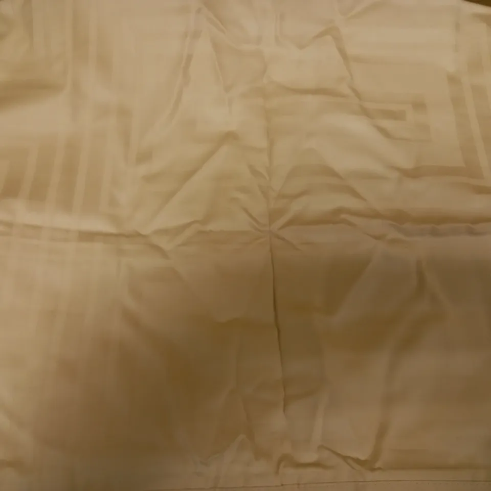 K BY KELLY HOPPEN 100% COTTON REVERSIBLE FRAMESDUVET SET - NUDE DOUBLE