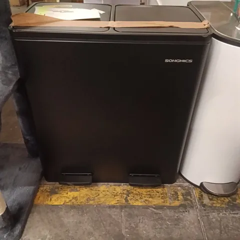 SONGMICS TRASH CAM & RECYCLING - 60L - BLACK