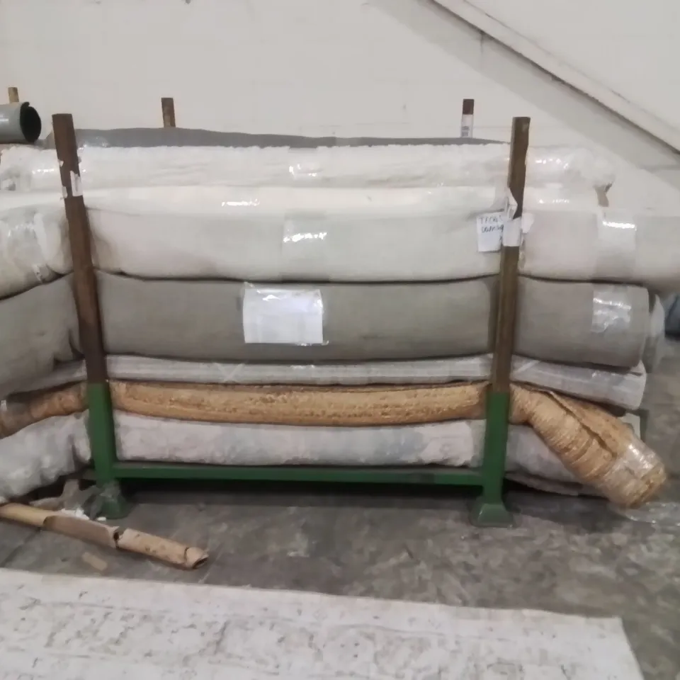 STILLAGE OF APPROXIMATELY 20 QUALITY DESIGNER RUGS