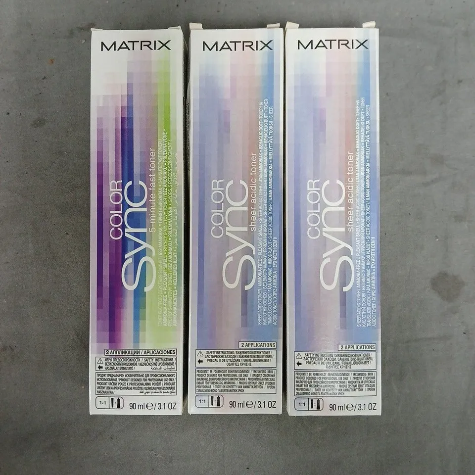 BOX OF APPROXIMATELY 20 ASSORTED MATRIX SO COLOUR SYNC PRODUCTS