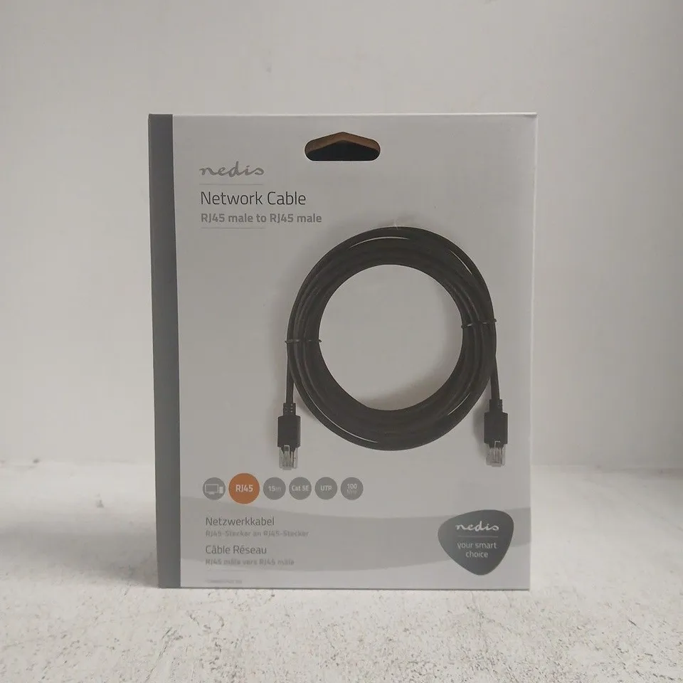 NEDIS NETWORK CABLE – RJ45 TO RJ45, BOXED