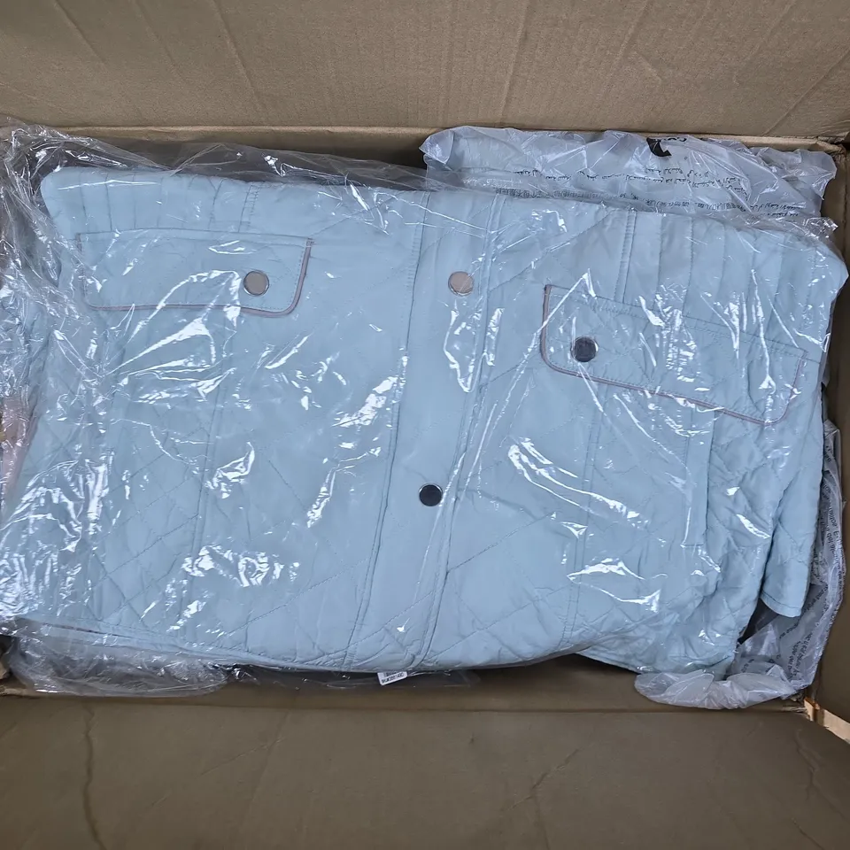 LARGE QUANTITY OF LA MAREY WOMENS LIGHT BLUE PUFFER JACKETS IN VARIOUS SIZES - COLLECTION ONLY