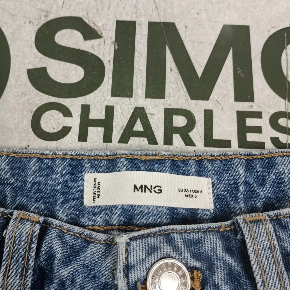 MANGO WOMEN'S JEANS – STRAIGHT, LOW WAIST, FULL LENGTH, EU 38 (US 6)