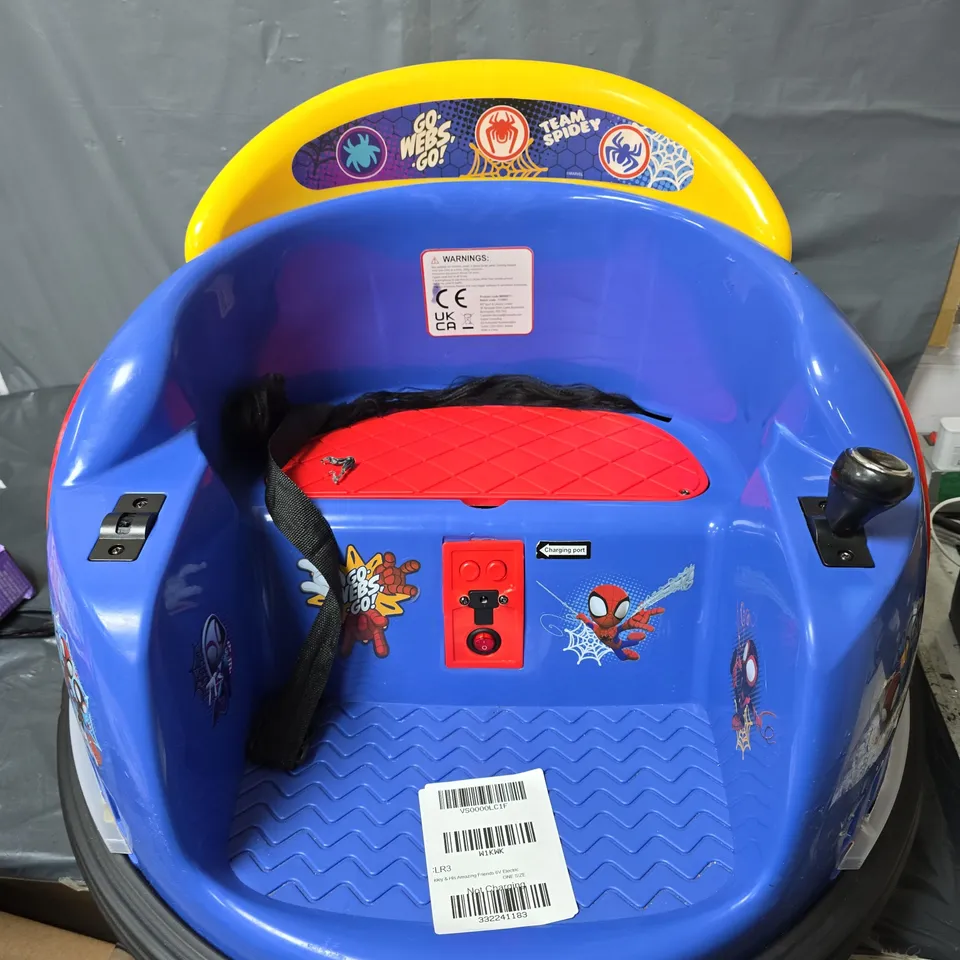 SPIDERMAN SPIDEY & HIS AMAZING FRIENDS 6V ELECTRIC BUMPER CAR RIDE ON