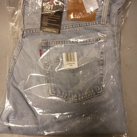 BRAND NEW LEVI'S 501 ORIGINAL CROPPED HIGH RISE STRAIGHT LEG JEANS IN BLUE SIZE 32/28