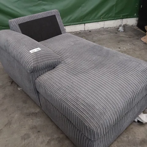 DESIGNER CHAISE SECTION GREY JUMBO CHORD