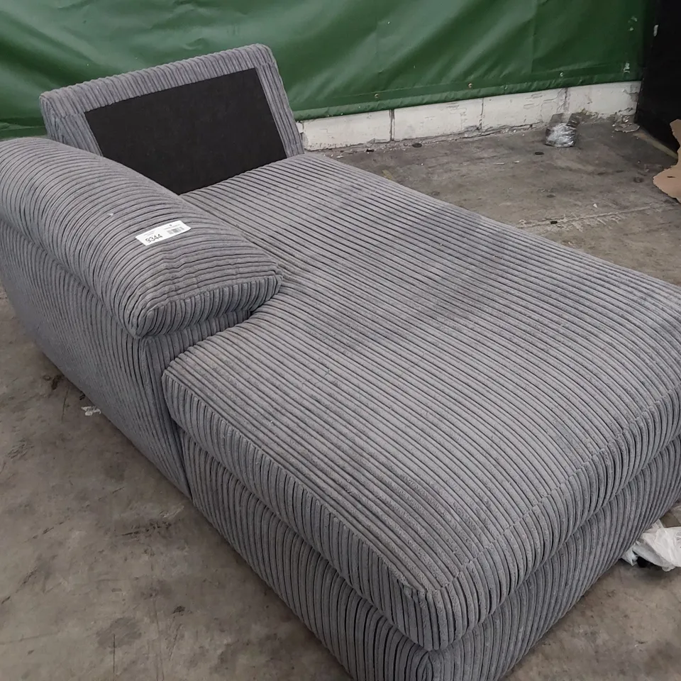 DESIGNER CHAISE SECTION GREY JUMBO CHORD 