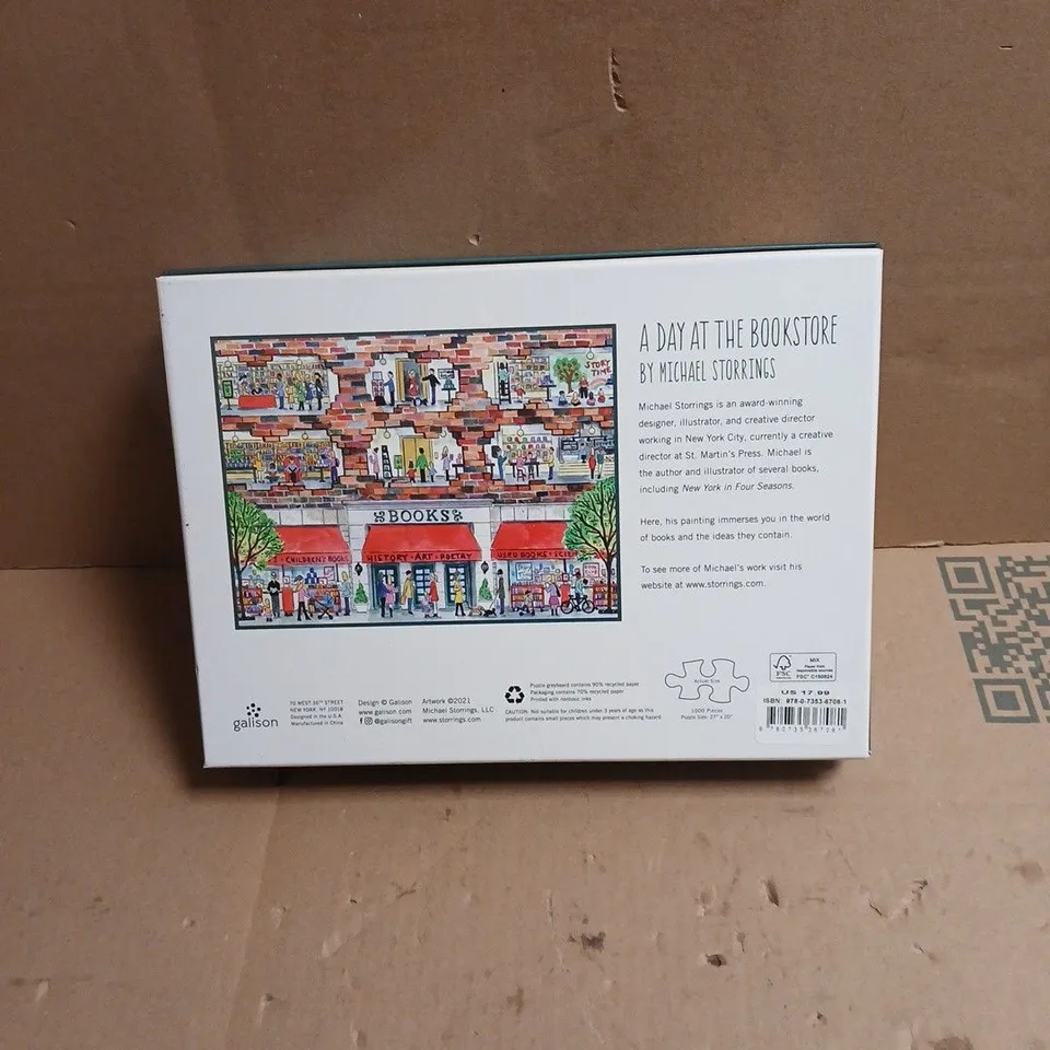 GALISON A DAY AT THE BOOKSTORE 1000-PIECE PUZZLE – MICHAEL STORRINGS