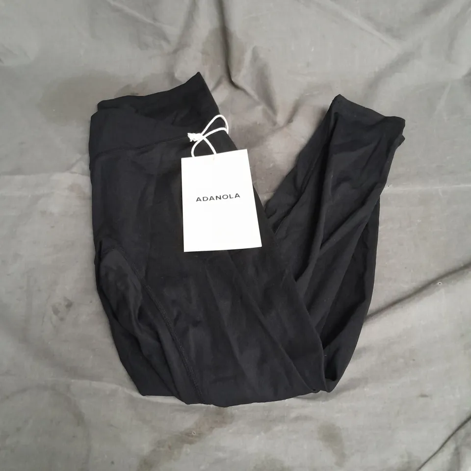 ADANOLA ULTIMATE WRAP OVER LEGGINGS IN BLACK SIZE M