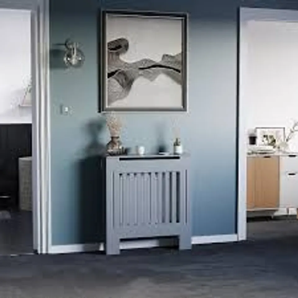 BOXED CHELSEA RADIATOR COVER, SMALL - DARK GREY (1 BOX)