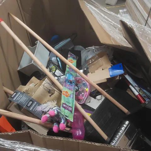 PALLET CONTAINING A VERY LARGE QUANTITY OF ASSORTED CONSUMER PRODUCTS INCLUDING: KIDS KITES, WIPER BLADES, CAMPING STOVE, GARDEN SOLAR LIGHT ECT