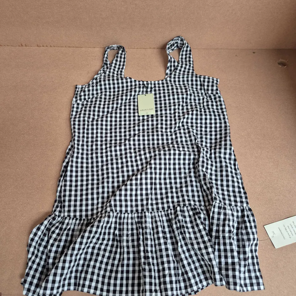 NOBODYS CHILD MILLIE MINI DRESS ON SOFT BLACK - UK 10
